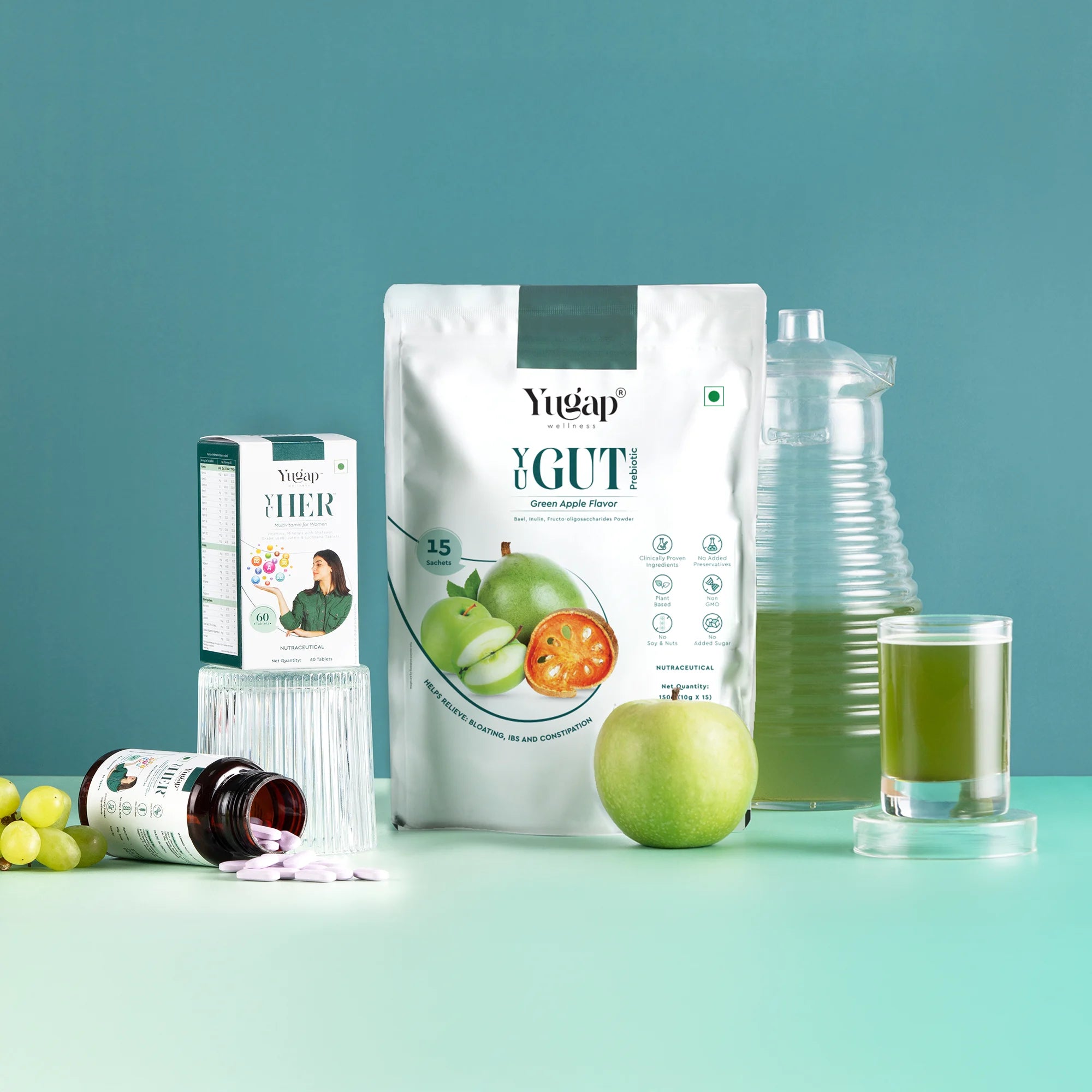 YuHer & YuGut Combo: Complete Gut Health & Daily Nutrition