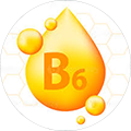 <strong>Vitamin B6:</strong> Helps support melatonin metabolism and normal nervous system function, contributing to relaxation before sleep
