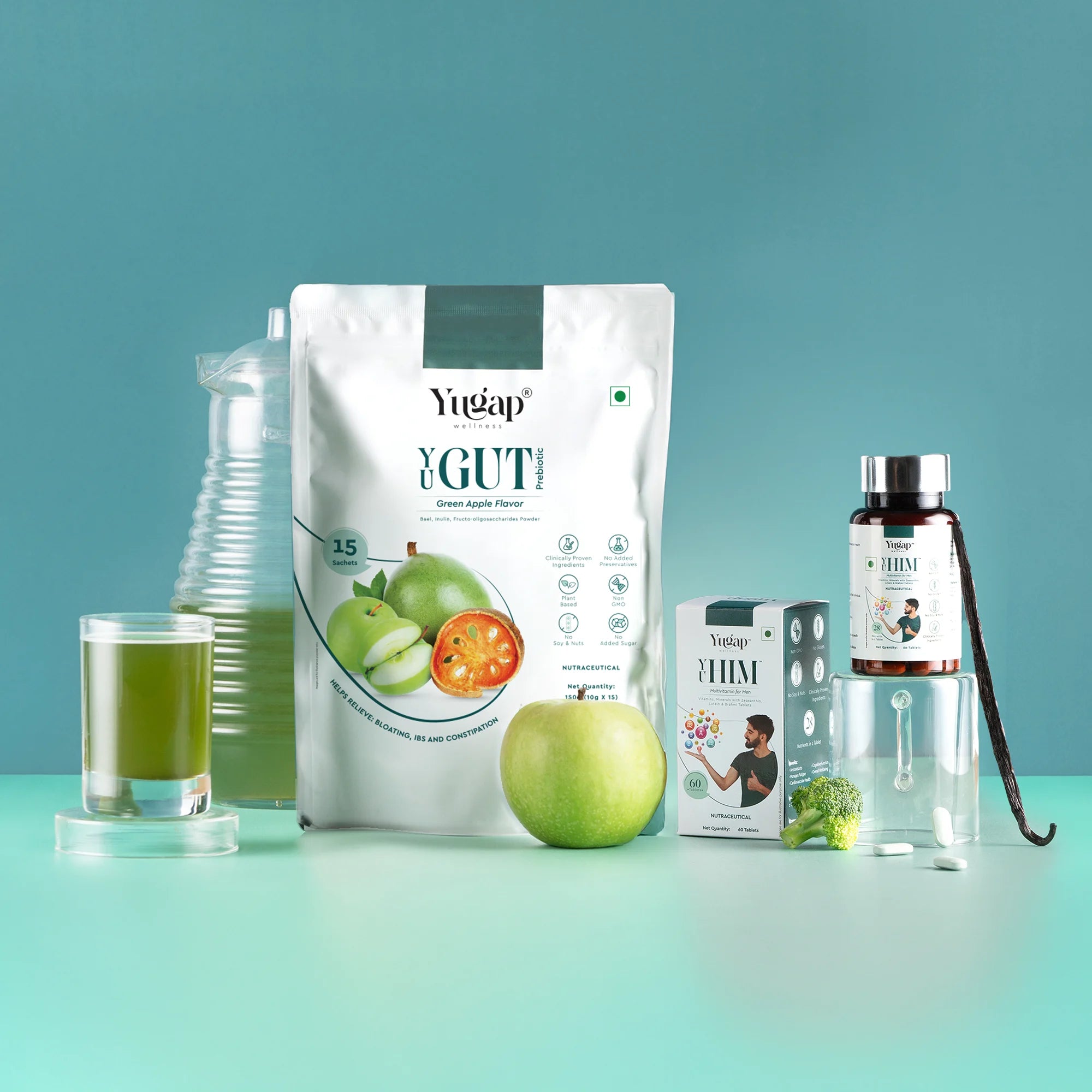 YuHim & YuGut Combo: Daily Energy & Digestive Detox for Men
