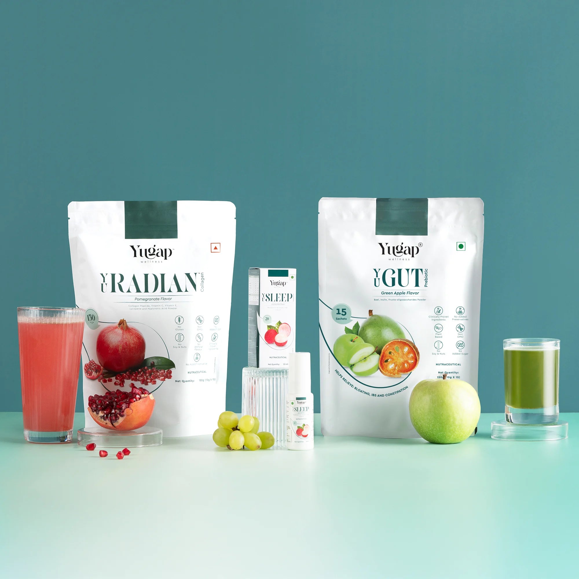 Complete Gut, Skin & Sleep Wellness Trio | Daily Collagen, Prebiotic & Sleep Support