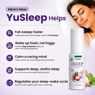 YuSleep Melatonin Sleep Spray with Vitamin B6 – 20ml