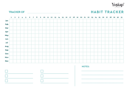Yugap Yearly Habit Tracker Coloring Worksheet