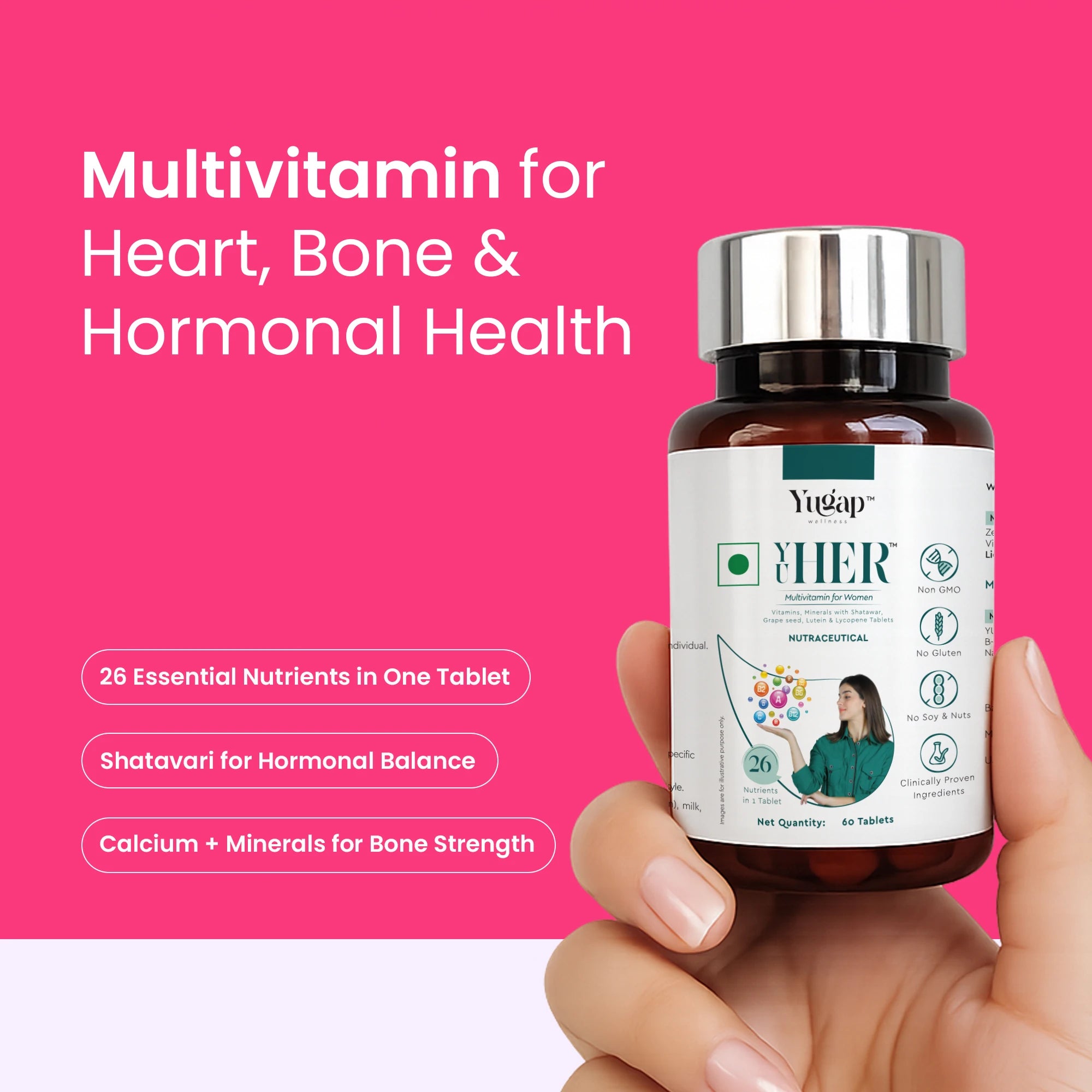 YuHer – Multivitamin for Women for Energy & Stamina