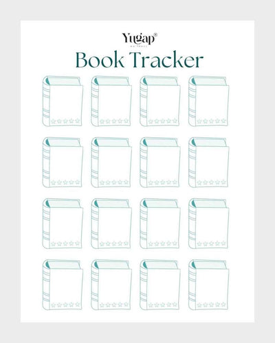 Yugap Book Tracker Illustrative Coloring Worksheet
